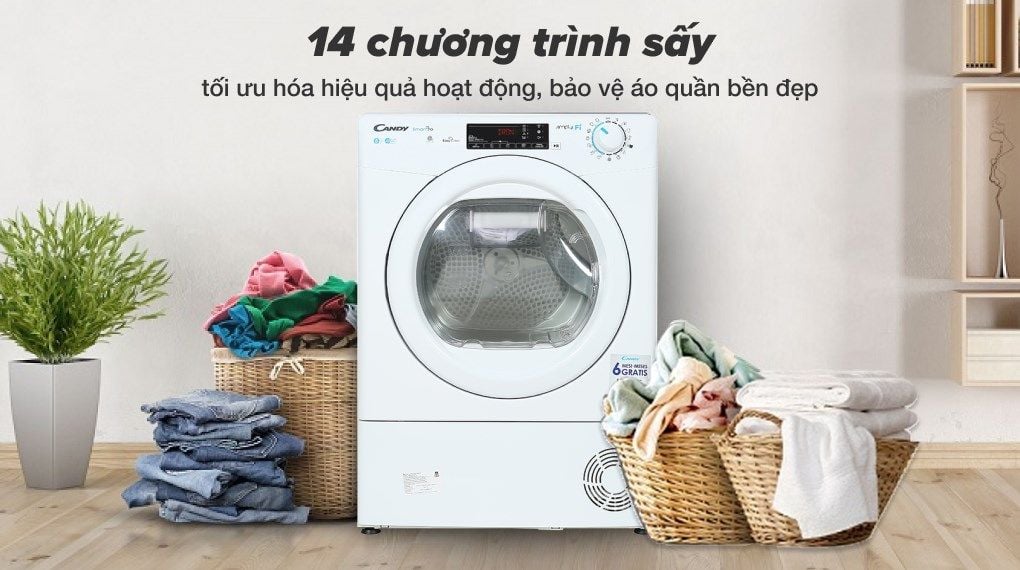 Máy sấy ngưng tụ Candy 8 Kg CSO C8TE-S