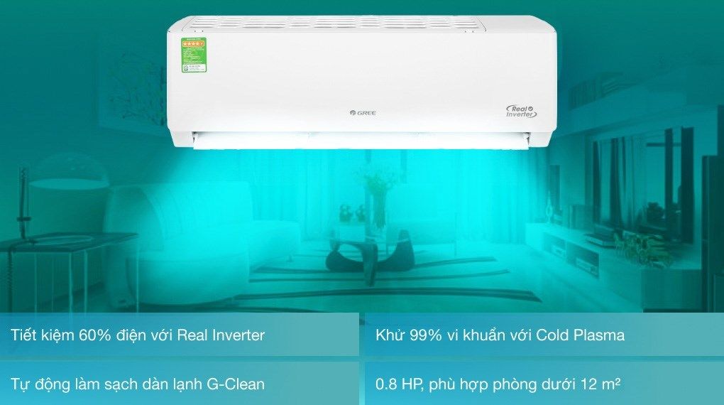 Máy lạnh Gree Inverter 0.8 HP GWC07PA-K3D0P4
