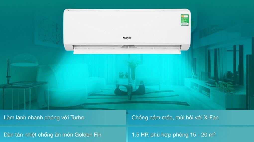 Máy lạnh Gree 1.5 HP GWC12KC-K6N0C4