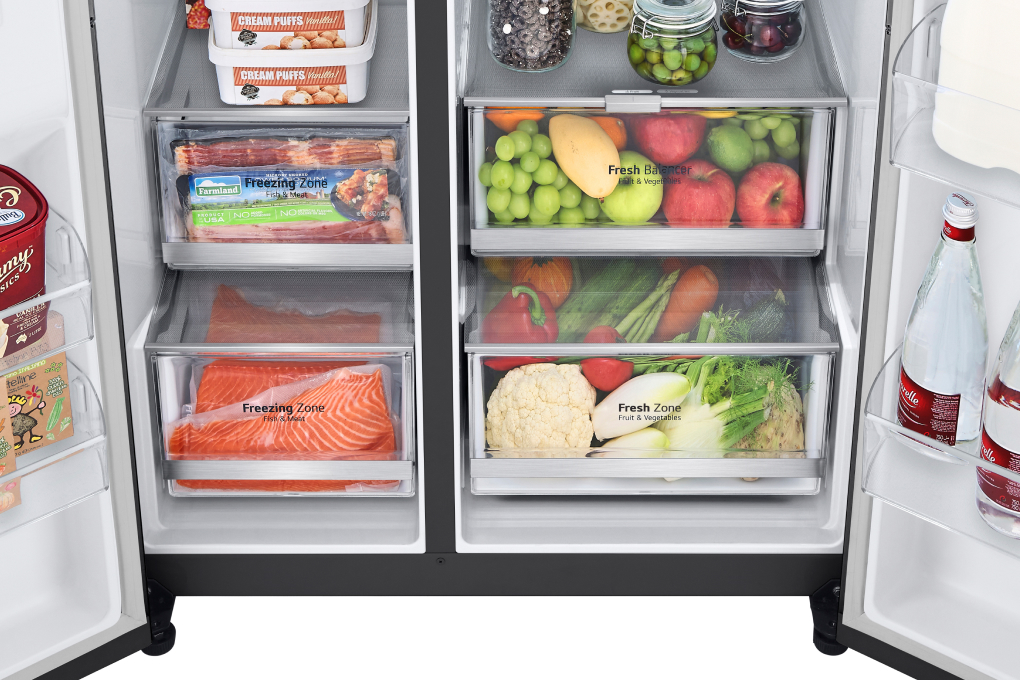 Tủ lạnh LG Inverter 635 Lít Side By Side InstaView Door-in-Door GR-X257BL