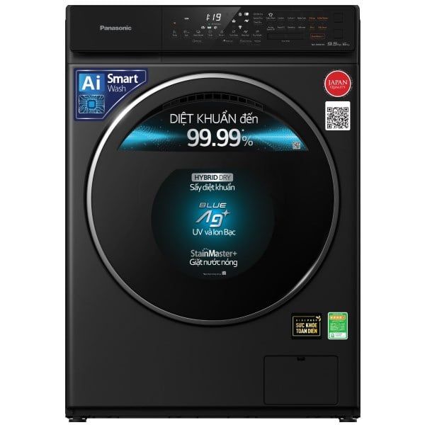 Máy giặt sấy Panasonic Inverter 9.5 kg NA-S956FR1BV