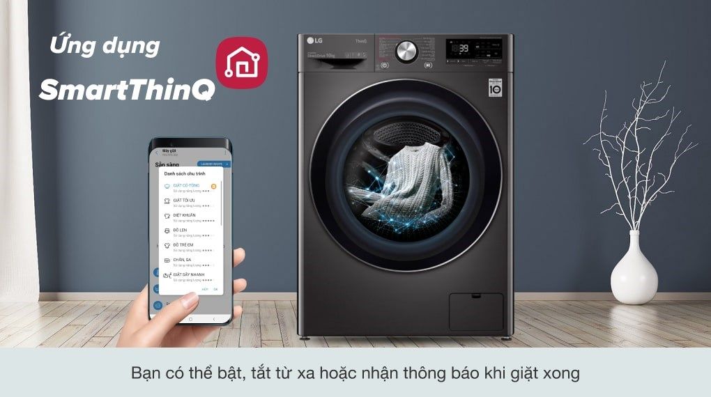 Máy giặt LG Inverter 10 kg FV1410S3B