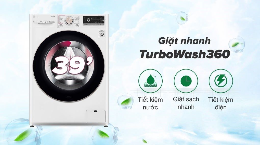 Máy giặt LG Inverter 13 kg FV1413S3WA