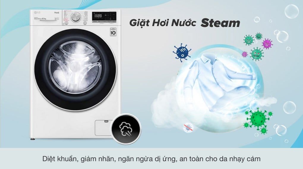 Máy giặt LG Inverter 8.5 kg FV1208S4W