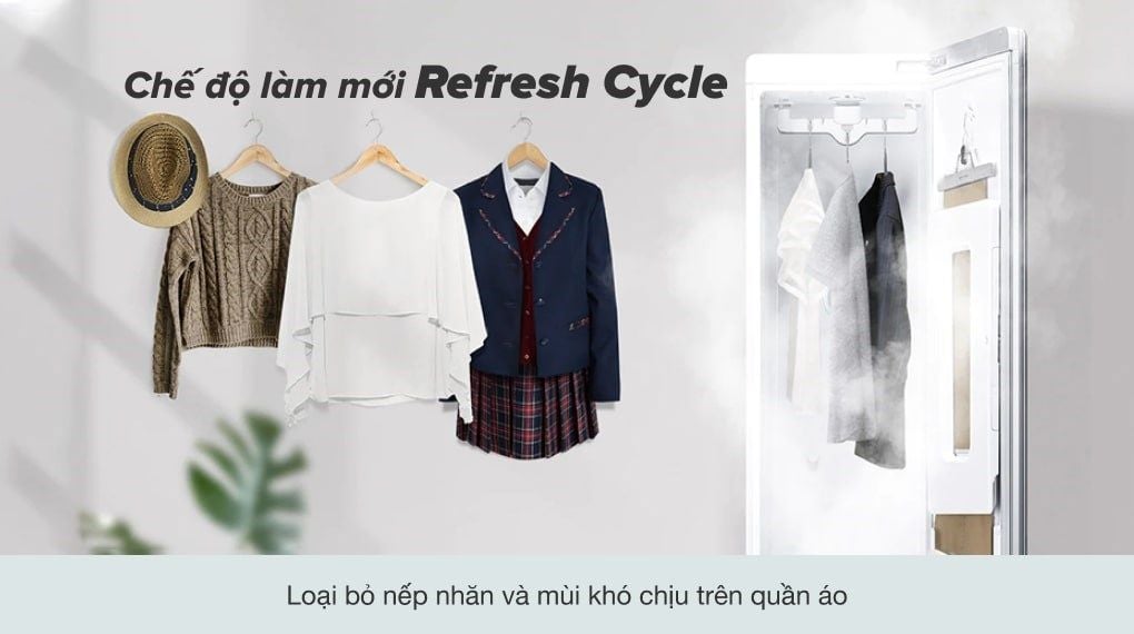 Tủ chăm sóc quần áo thông minh LG 3 móc Styler màu nâu S3RF