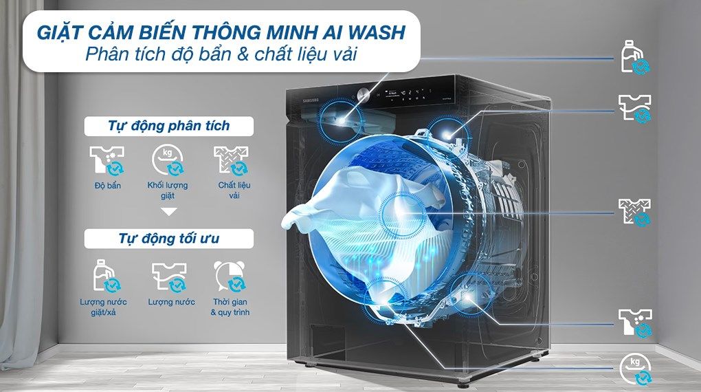 Máy giặt Bespoke Samsung WF24B9600KV 24 Kg Inverter