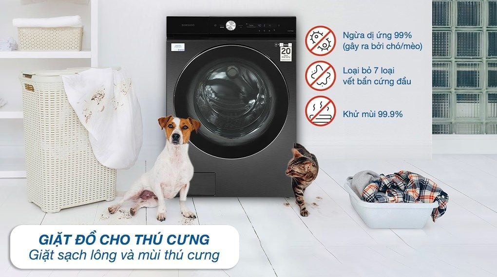 Máy giặt Bespoke Samsung WF24B9600KV 24 Kg Inverter