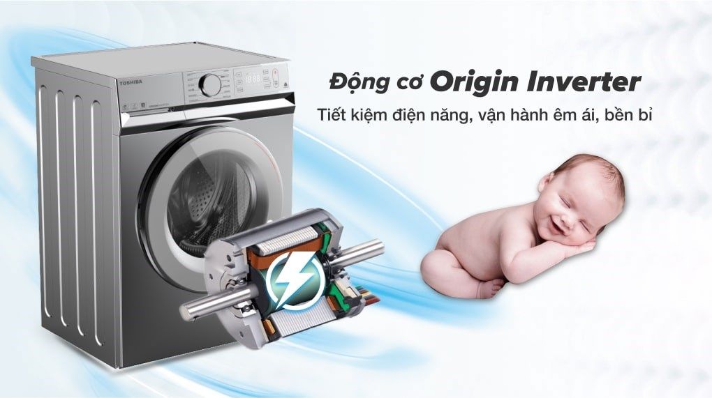 Máy giặt Toshiba inverter 9.5 kg TW-BL105A4V(SS)