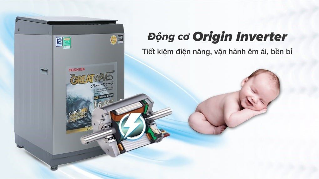 Máy giặt Toshiba Inverter 12 kg AW-DUK1300KV(SG)