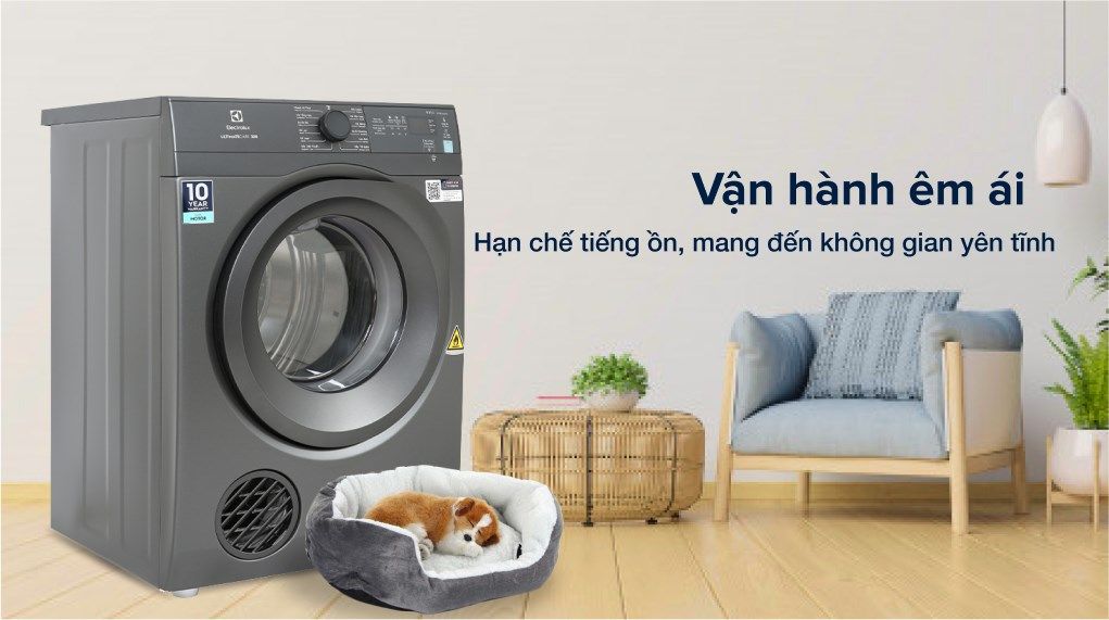 Máy sấy thông hơi Electrolux 8.5 kg EDV854N3SB