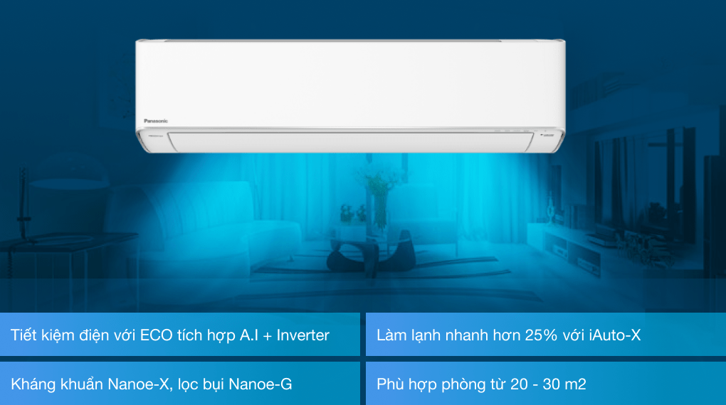 Điều hòa Panasonic Inverter 2 HP CU/CS-XU18XKH-8