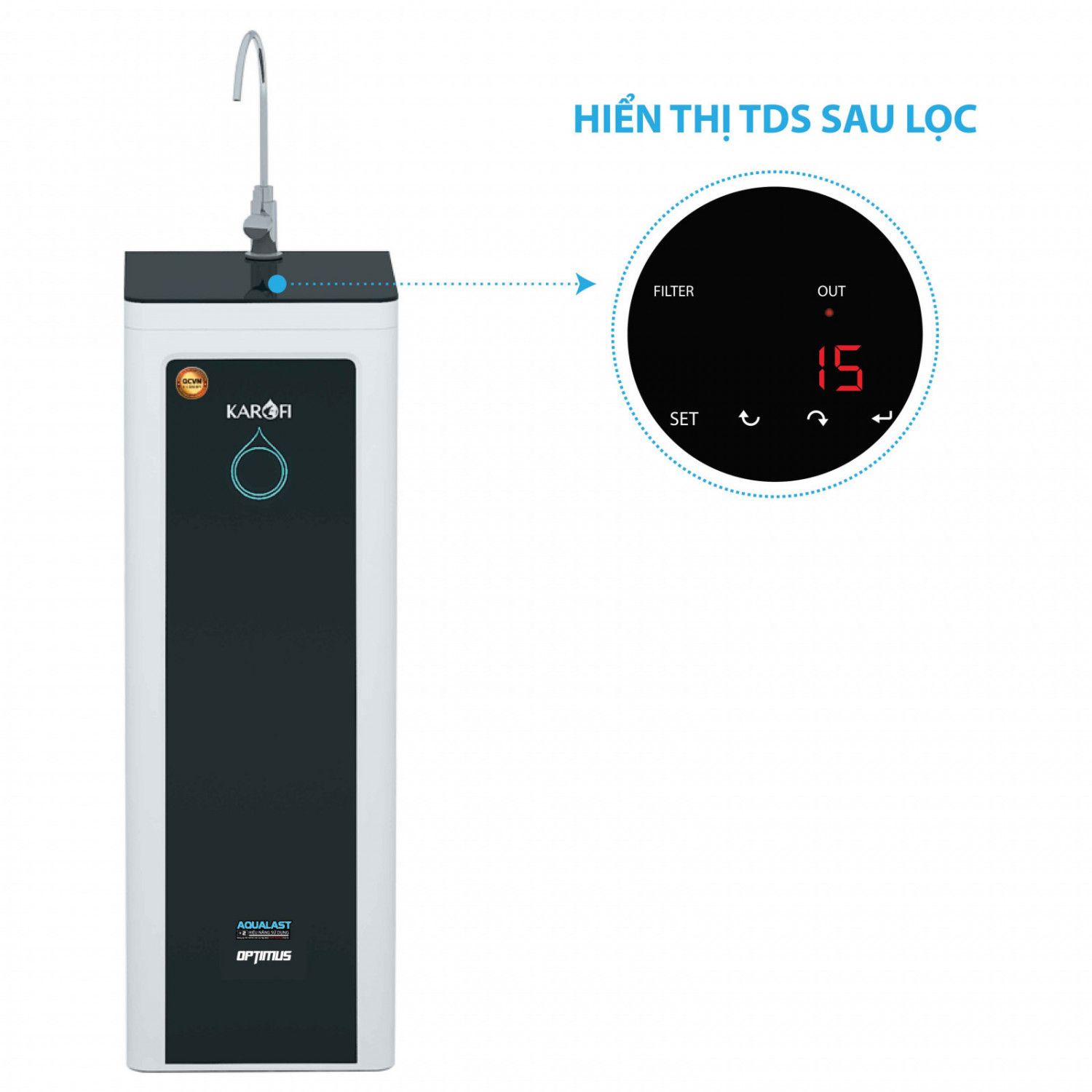 Máy lọc nước Karofi Optimus i2, O-i229/A
