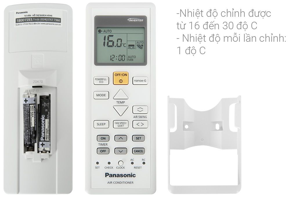 Điều hòa Panasonic 1 chiều Inver 9.000BTU CU/CS-U9XKH-8