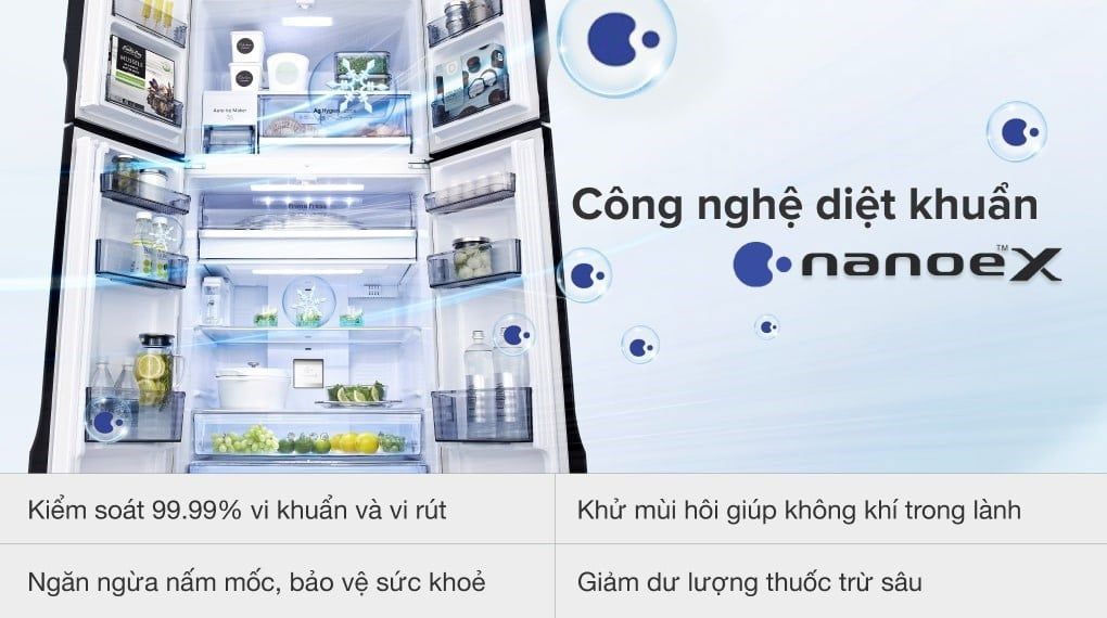 Tủ lạnh Panasonic 550 lít NR-DZ601YGKV