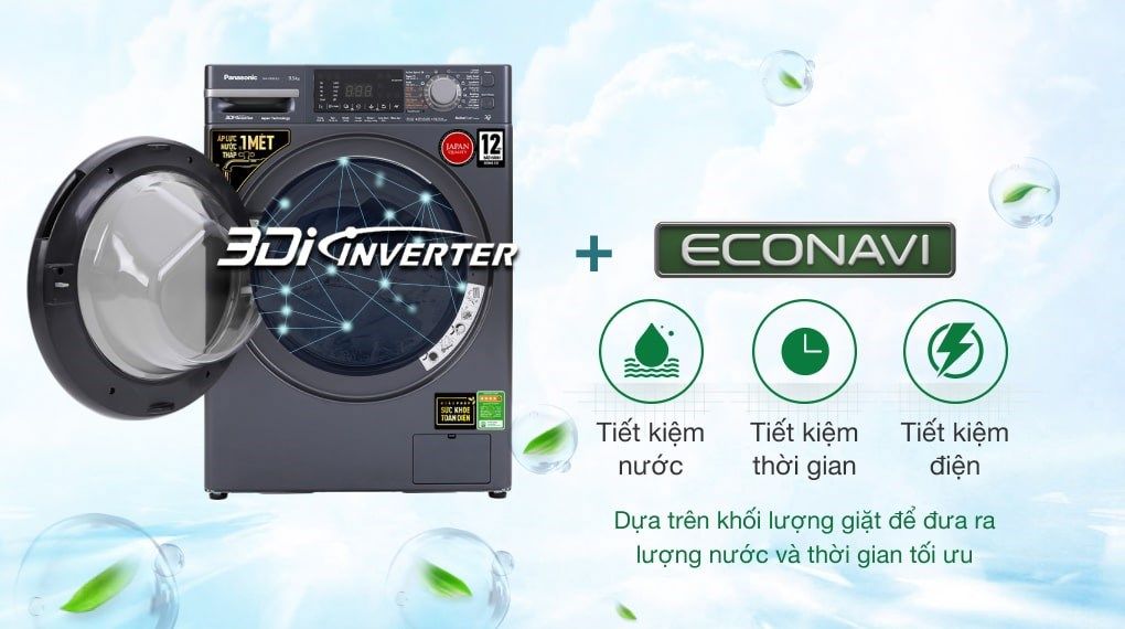 Máy giặt Panasonic Inverter 9.5 Kg NA-V95FX2BVT