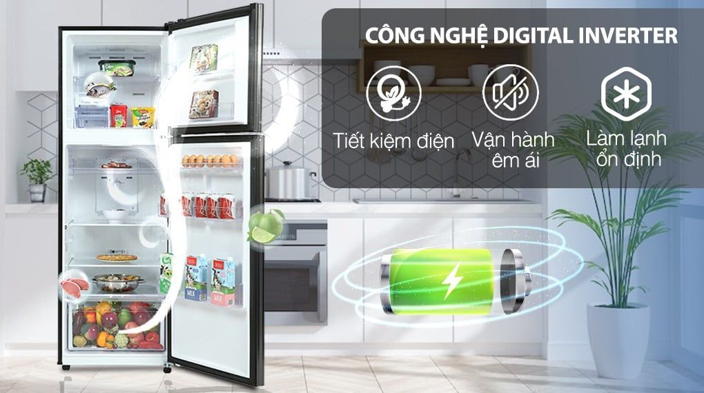 Tủ lạnh Samsung Inverter 322 Lít RT32K503JB1/SV