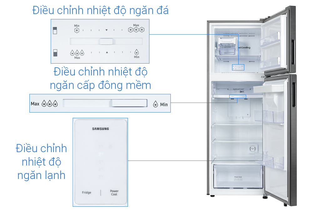 Tủ lạnh Samsung Inverter 345 lít RT35CG5544B1SV