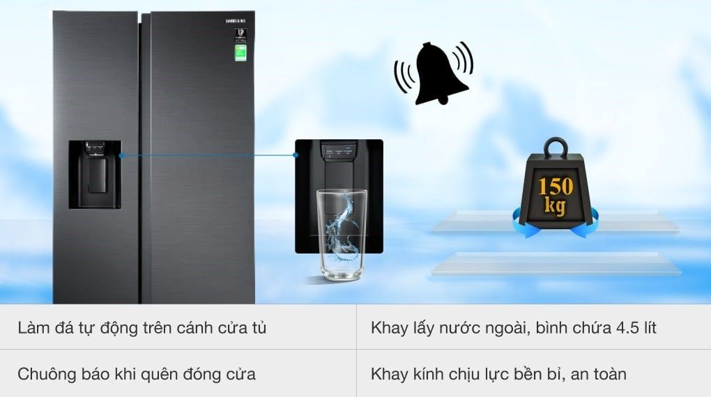 Tủ lạnh Samsung Inverter 617 lít RS64R5301B4/SV