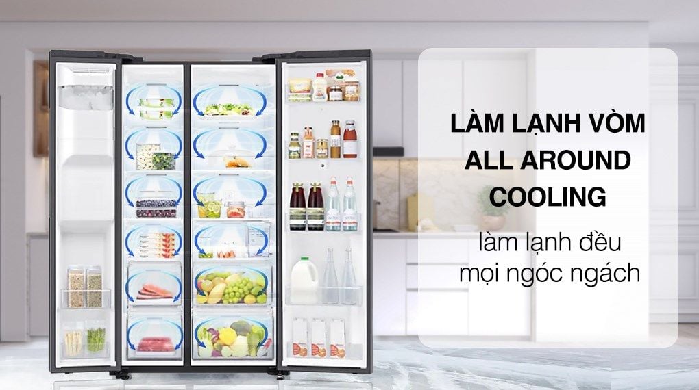 Tủ lạnh Family Hub Samsung Inverter 616 lít RS64T5F01B4/SV