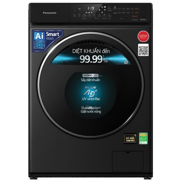 Máy giặt sấy Panasonic Inverter 10.5 kg NA-V105FR1BV
