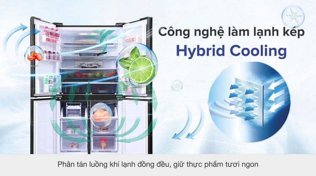 Tủ lạnh Sharp Inverter 525 lít SJ-FX600V-SL