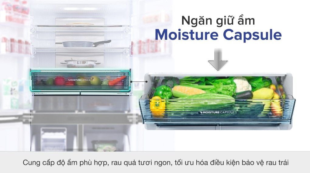 Tủ lạnh Sharp Inverter 525 lít SJ-FX600V-SL