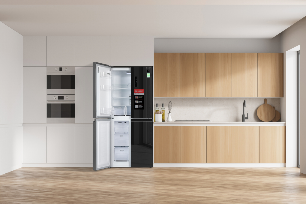 Tủ lạnh Sharp Inverter 401 lít Multi Door SJ-FXP480VG-BK