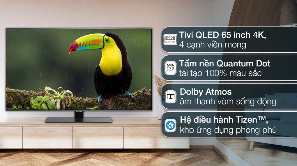 Smart Tivi QLED 4K 65 inch Samsung QA65Q80B