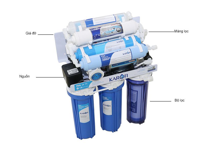 Máy lọc nước RO, 9 lõi lọc Karofi KSI90 ( Không tủ )