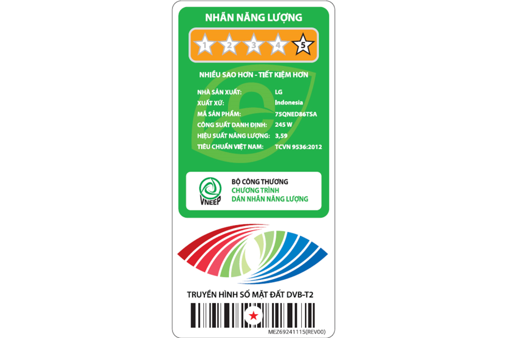 Smart Tivi QNED LG 4K 75 inch 75QNED86TSA