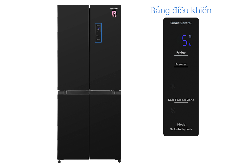 Tủ lạnh Casper Inverter 430 lít Multi Door RM-430PB