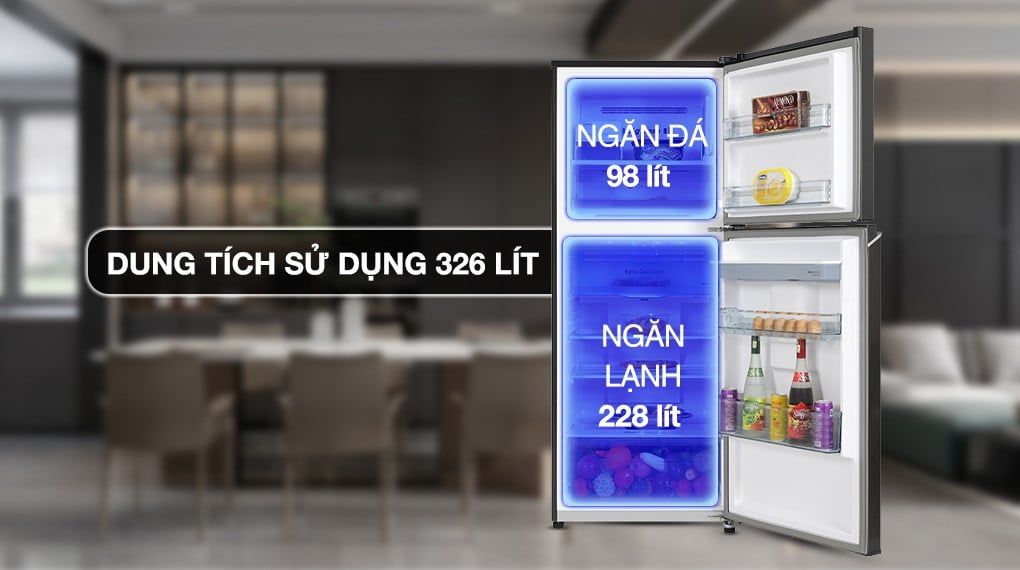 Tủ lạnh Panasonic Inverter 326 lít NR-TL351GVKV