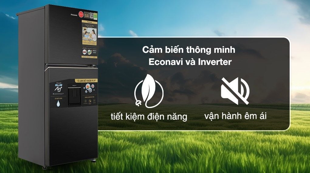 Tủ lạnh Panasonic Inverter 326 lít NR-TL351GVKV