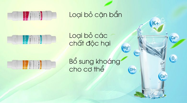 Máy lọc nước RO nóng lạnh Korihome WPK-838 5 lõi