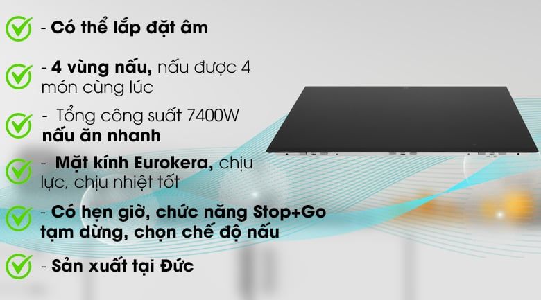 Bếp từ âm Electrolux EHXD875FAK