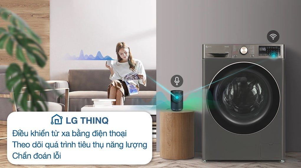 Máy giặt sấy LG AI DD Inverter giặt 14 kg - sấy 8 kg FV1414H3BA