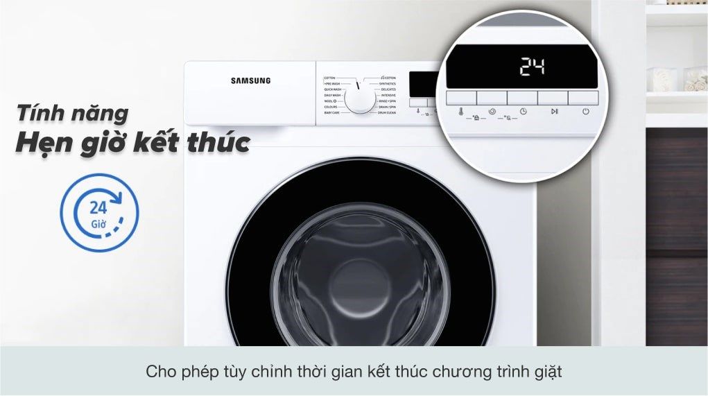 Máy giặt Samsung Inverter 8kg WW80T3020WW/SV
