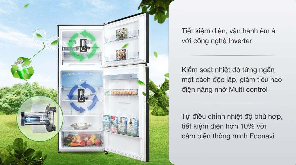 Tủ lạnh Panasonic Inverter 405 lít NR-TX461GPKV