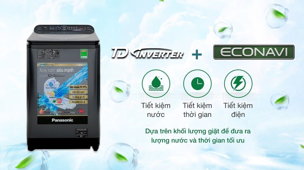 Máy giặt Panasonic Inverter 11.5 Kg NA-FD11VR1BV
