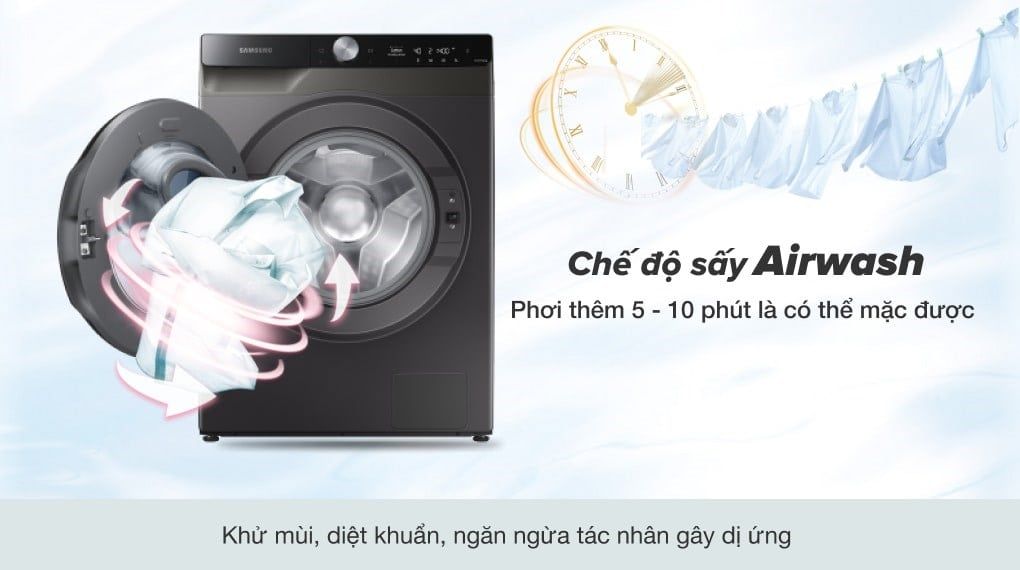 Máy giặt sấy Samsung Addwash Inverter 9.5kg WD95T754DBX/SV