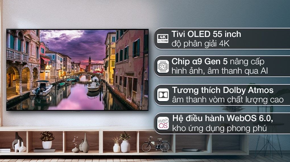 Smart Tivi OLED LG 4K 55 inch 55G2PSA