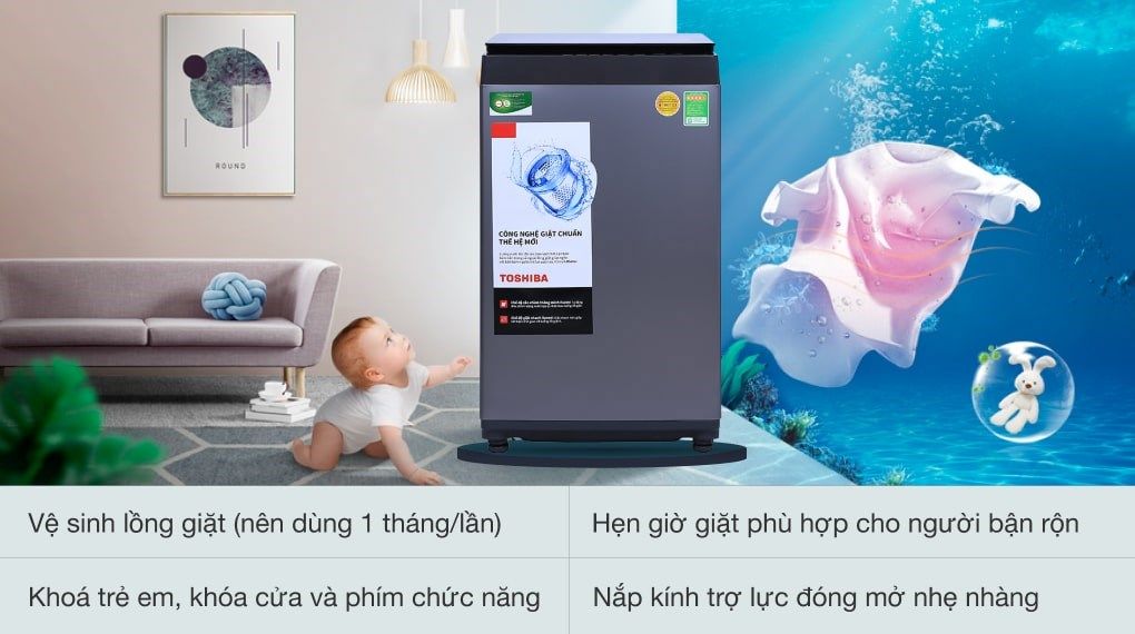 Máy giặt Toshiba 7 Kg AW-L805AV (SG)