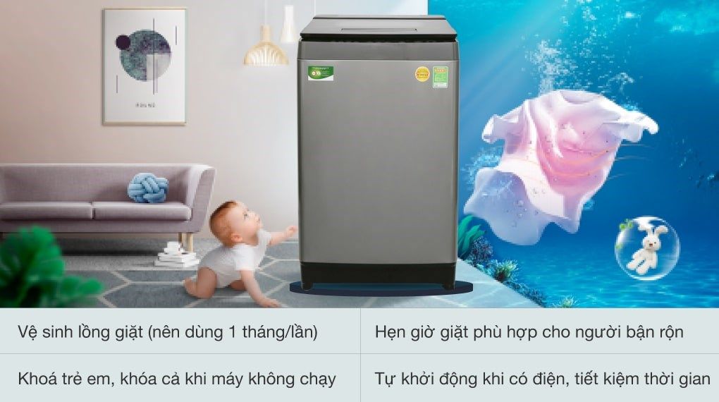 Máy giặt Toshiba Inverter 10 kg AW-DUH1100GV