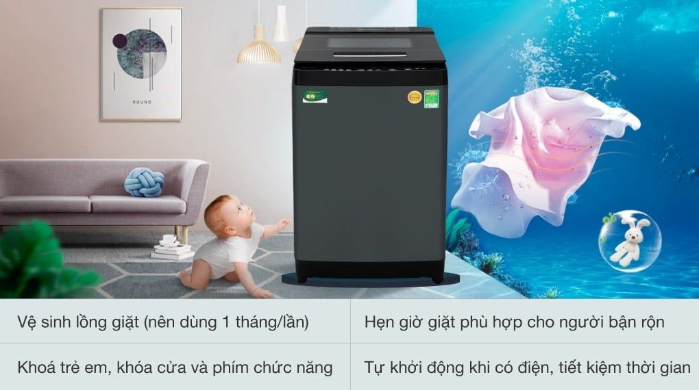 Máy giặt Toshiba Inverter 13 kg AW-DUJ1400GV KK