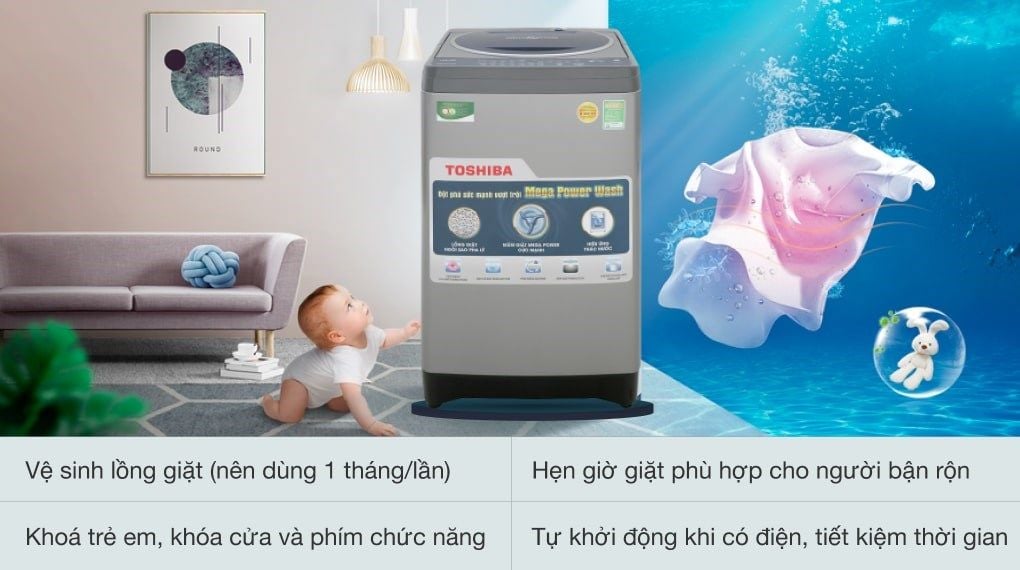 Máy giặt Toshiba 8.2 kg AW-J920LV SB