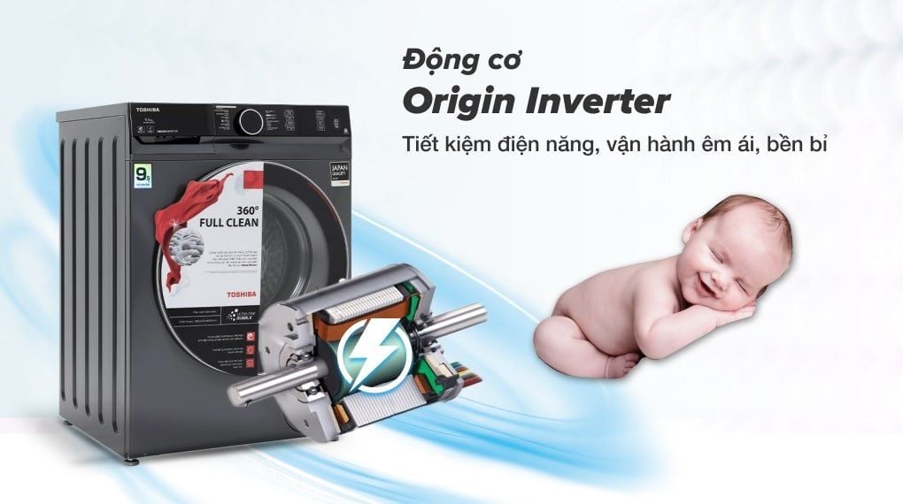 Máy giặt Toshiba Inverter 9.5 Kg TW-BK105G4V(MG)