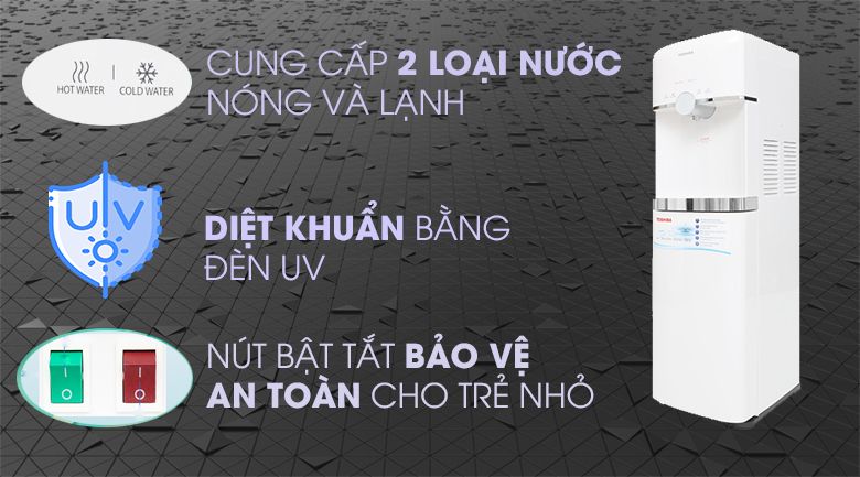Máy lọc nước RO Toshiba TWP-W1643SV(W) 4 lõi