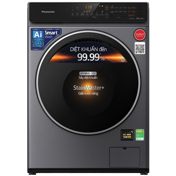Máy giặt sấy Panasonic Inverter 10 kg NA-S106FC1LV