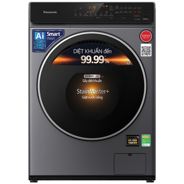 Máy giặt sấy Panasonic Inverter 9.5 Kg NA-V95FC1LVT