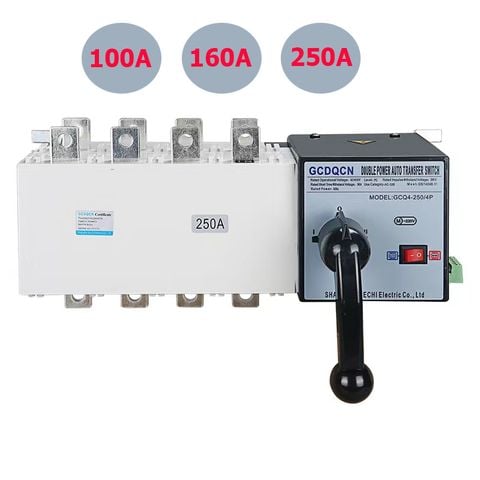 Bộ chuyển đổi hai nguồn điện ATS 100A 160A  250A 3 Pha 4 dây 380v